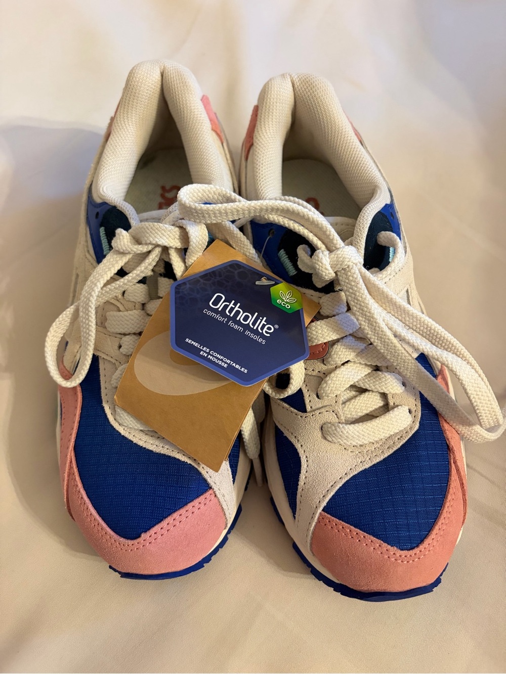 ASICS Blue Pink Athletic Sneakers
